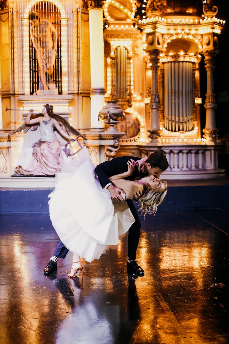 bride and groom first dance