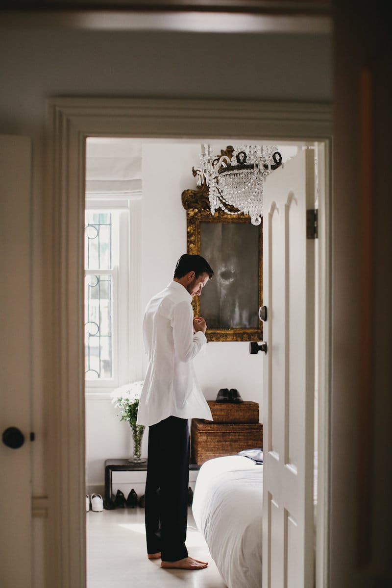 groom getting ready