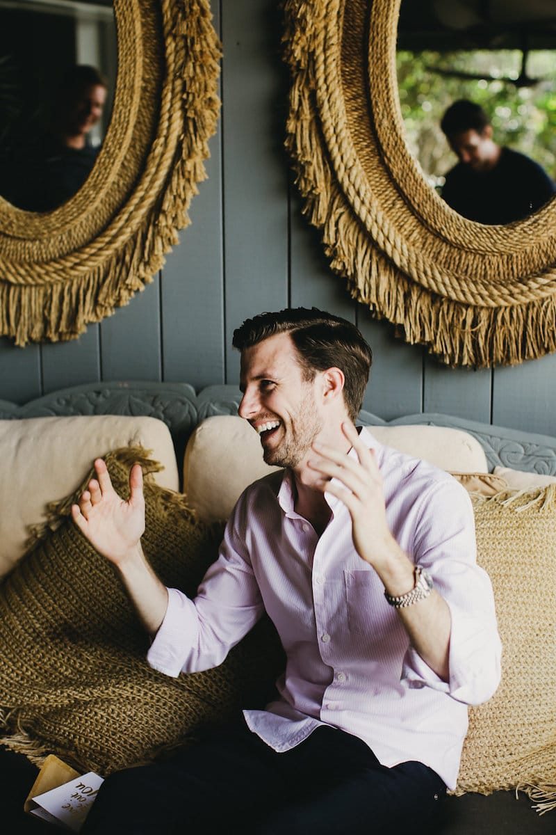 groom getting ready