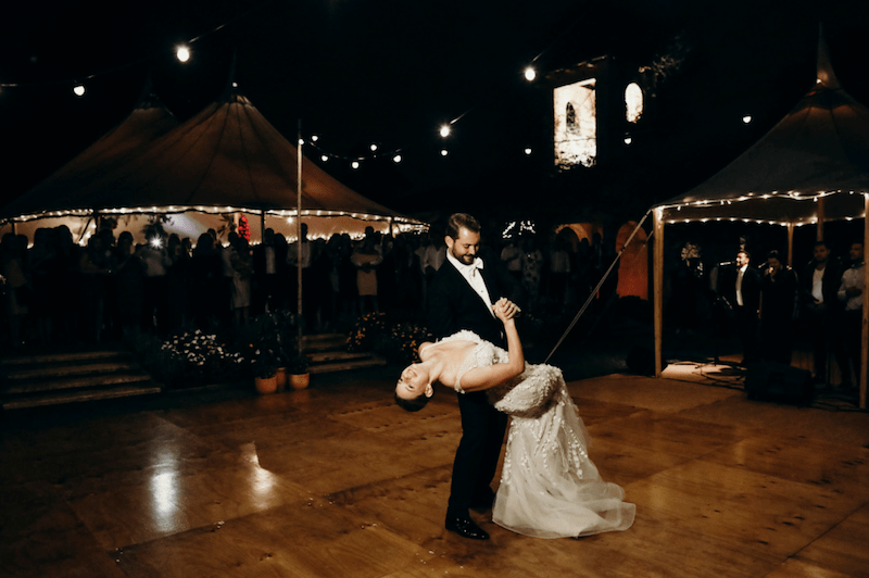 French Estate Formal Wedding first dance