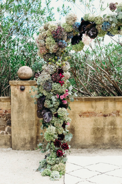 French Estate Formal Wedding floral arch 1