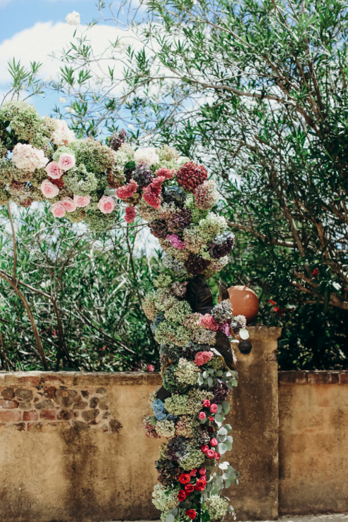 French Estate Formal Wedding floral arch 2