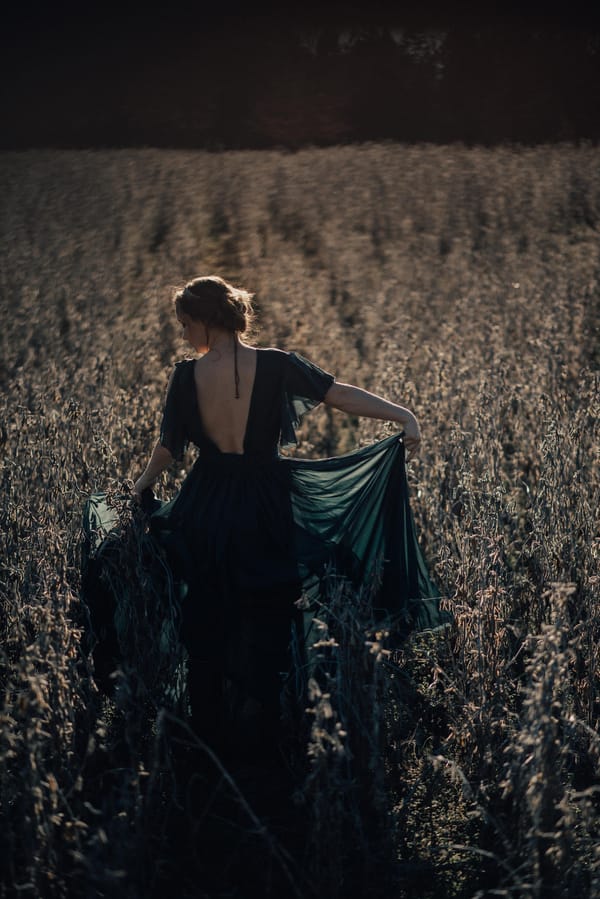 Jane-Eyre-Inspired-Anniversary-Shoot-bride-in-field