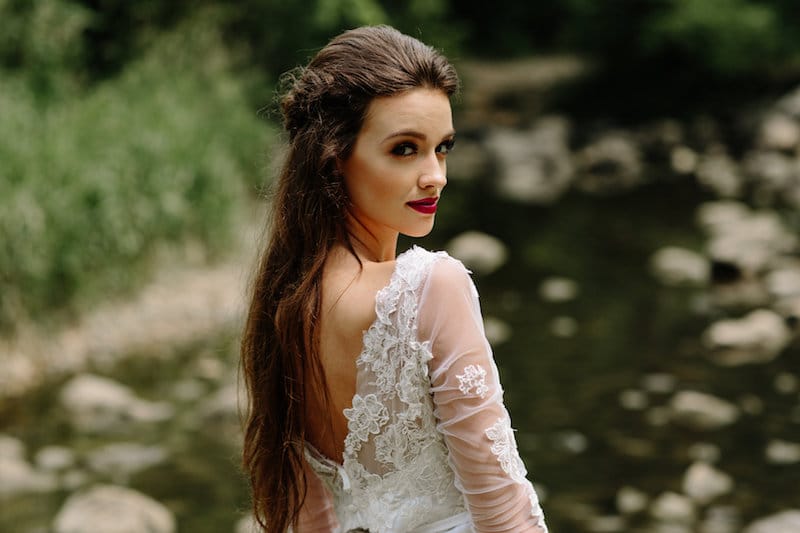 vintage forest styled shoot boho bridal hair