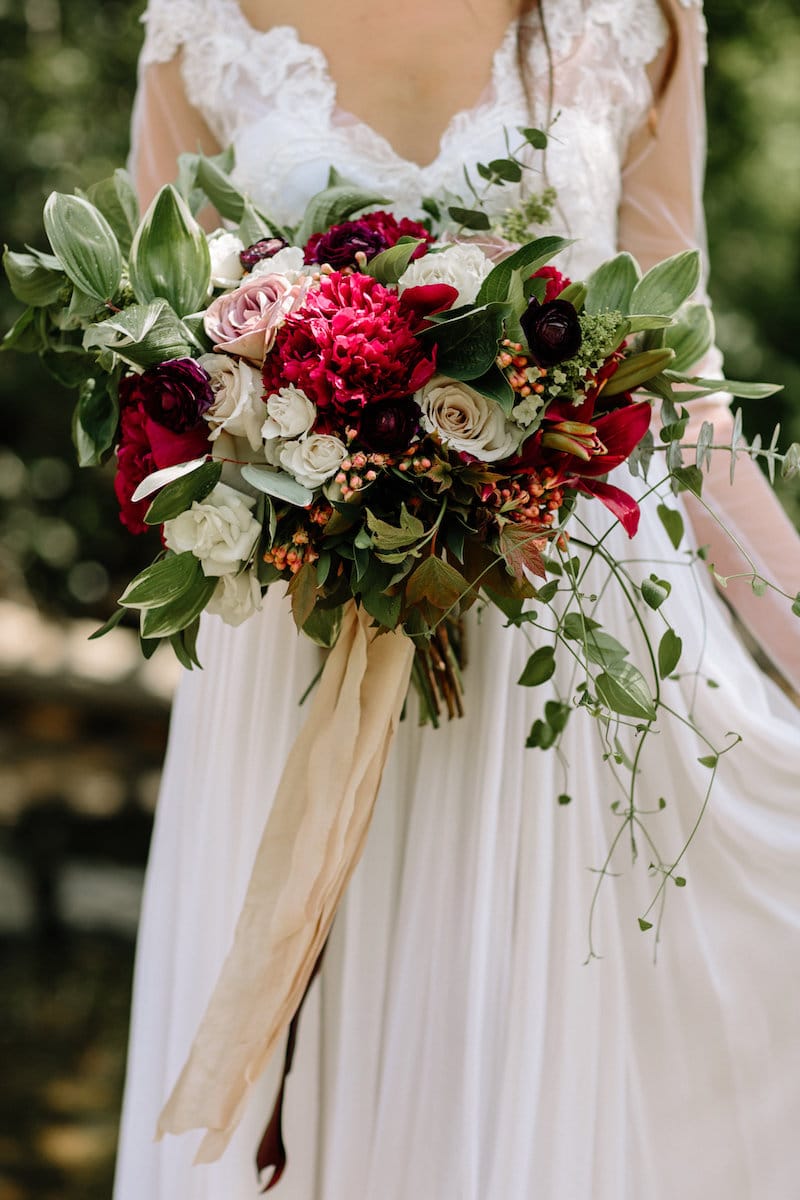 vintage forest styled shoot bridal bouquet