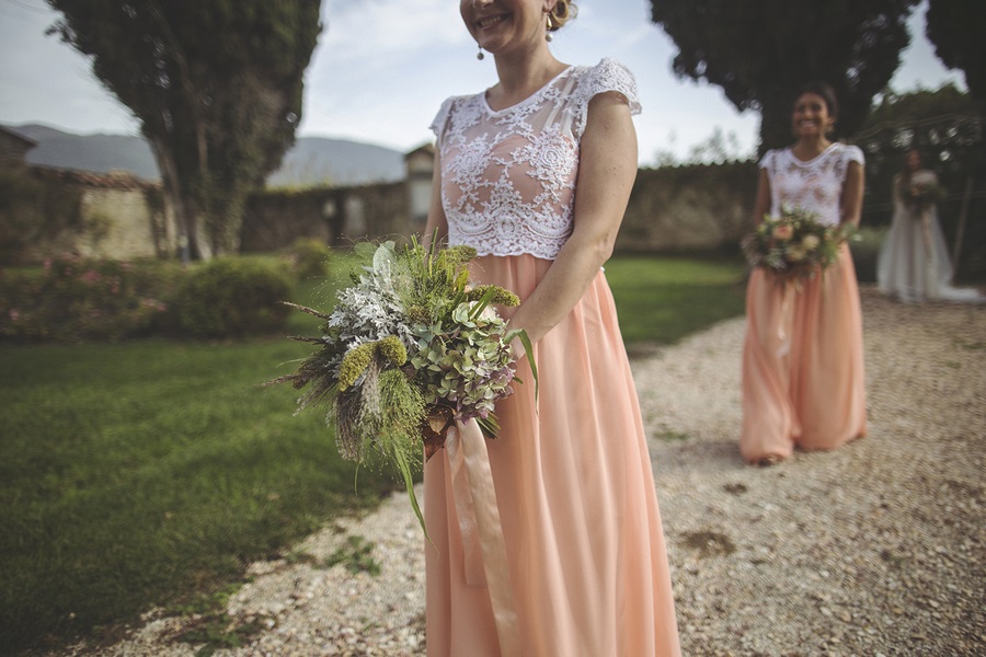 Vintage-Bohemian-Wedding-at-a-Historic-Italian-Villa-bridesmaid-dresses