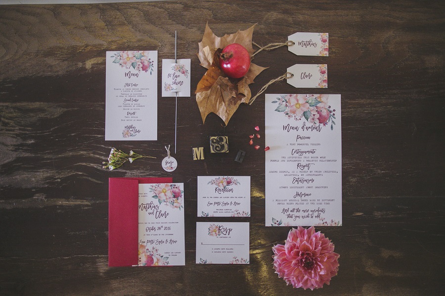 Vintage-Bohemian-Wedding-at-a-Historic-Italian-Villa-invitations