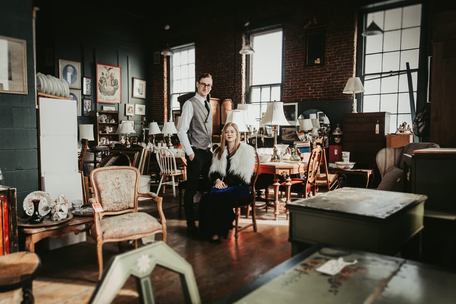 moody-antique-store-engagement-shoot-vintage-chair