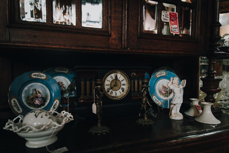 moody-antique-store-engagement-shoot-vintage-china