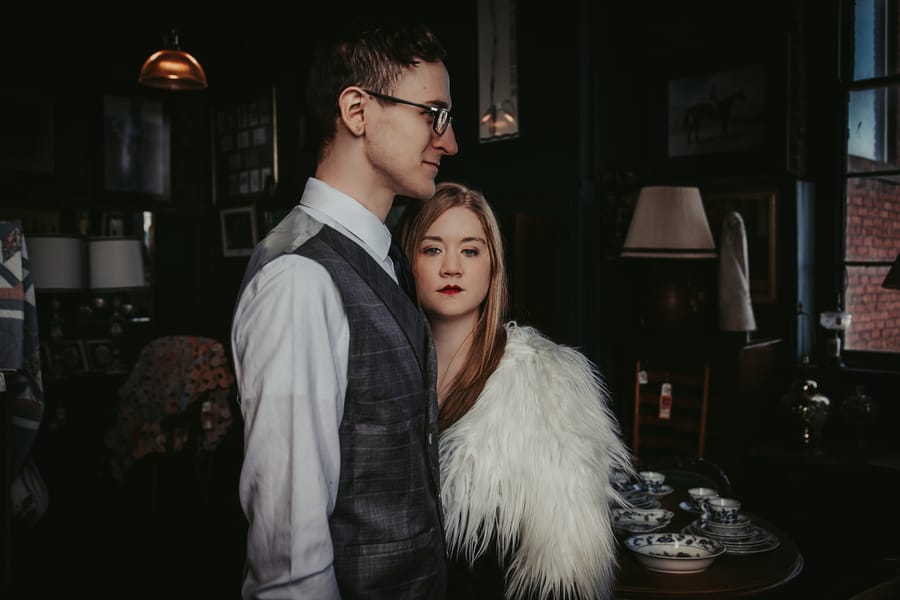 moody-antique-store-engagement-shoot-vintage-fur