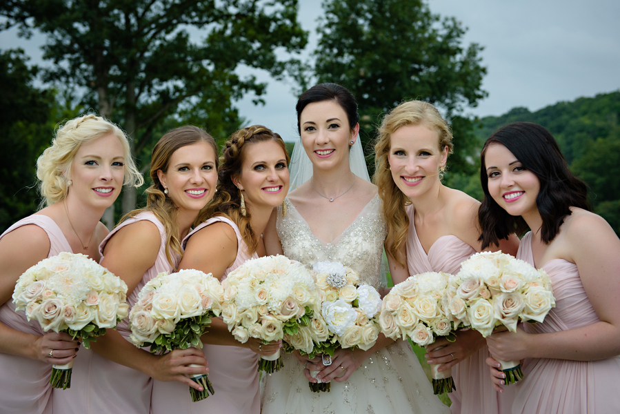 romantic-great-gatsby-inspired-wedding-bridesmaids-blush