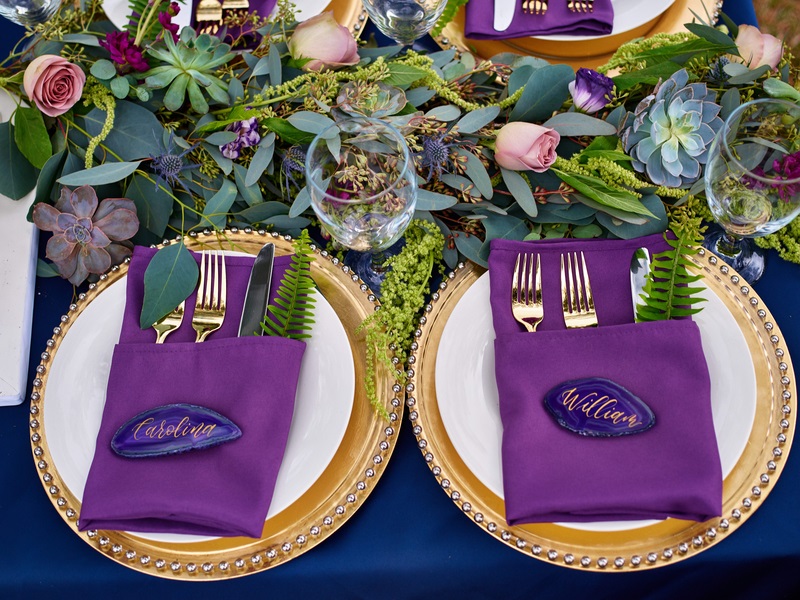 artsy-antique-purple-styled-wedding-shoot-table-setting