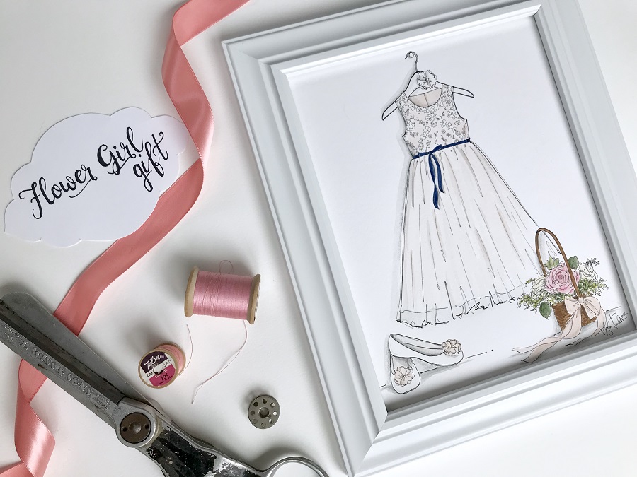 bridal-fashion-illustrations-flower-girl