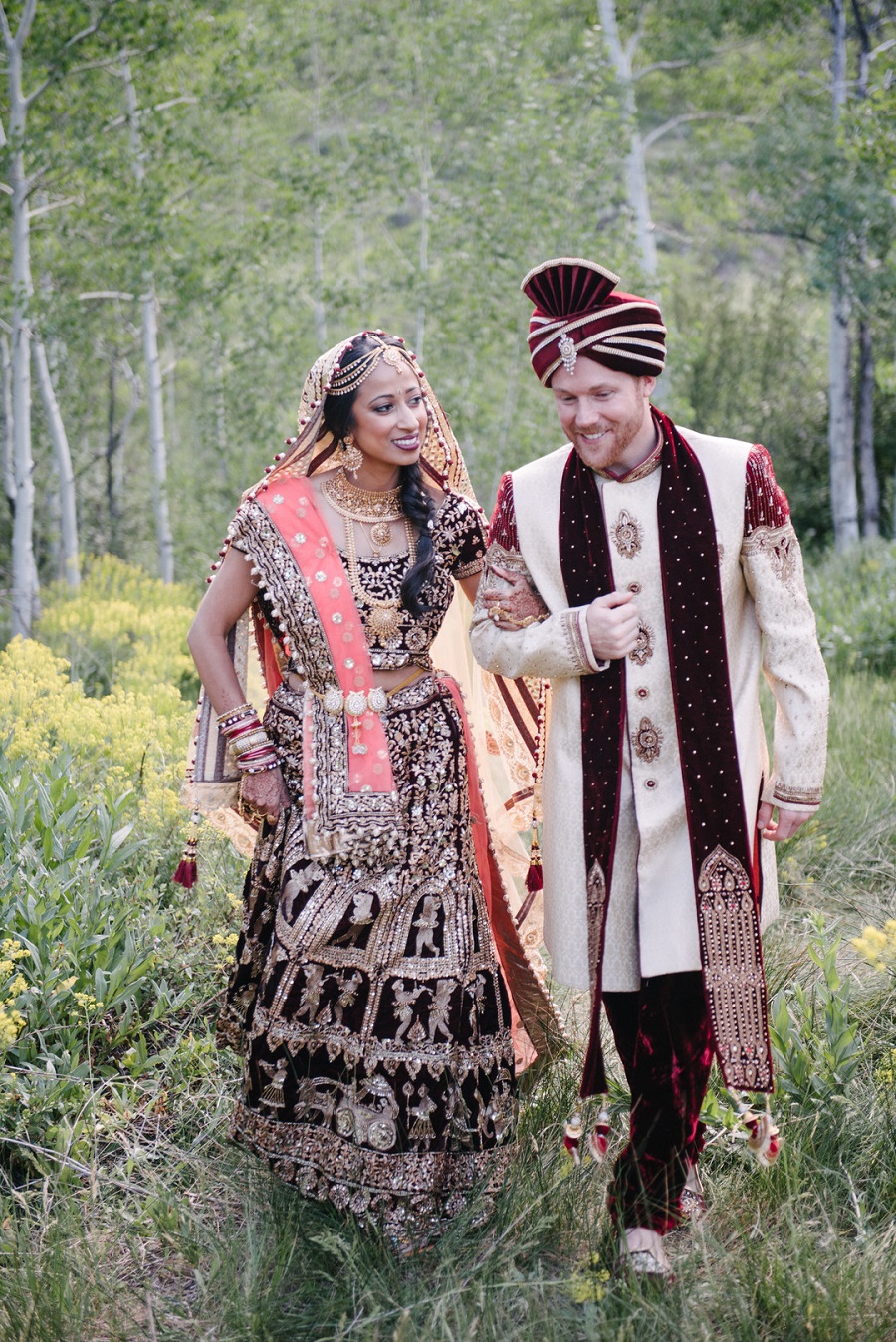 formal-indian-fusion-wedding-bride-groom