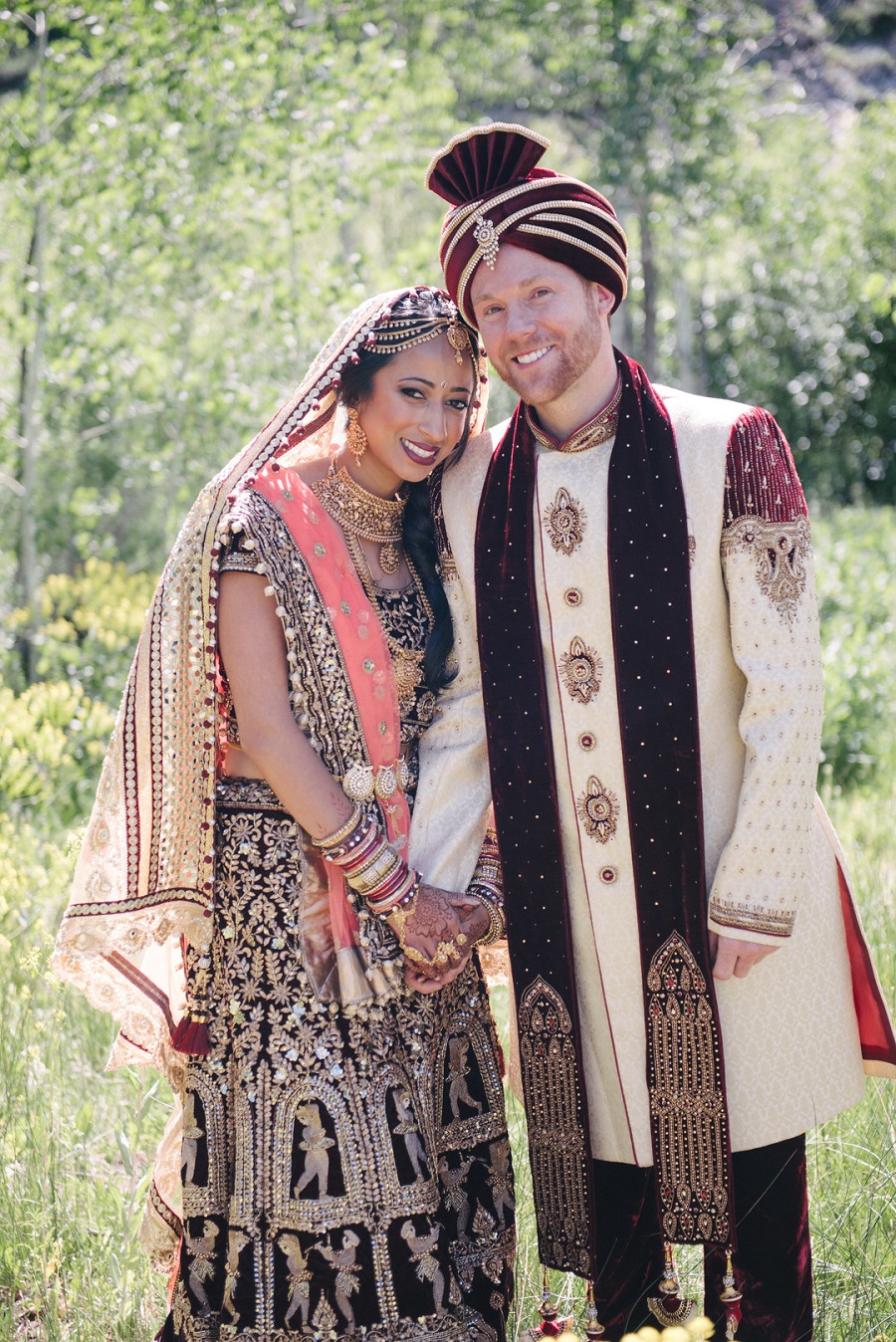 formal-indian-fusion-wedding-couple