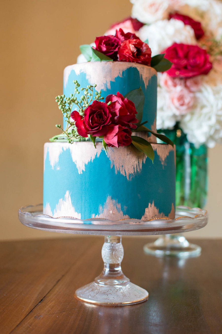 vibrant-and-bold-bohemian-styled-wedding-cake