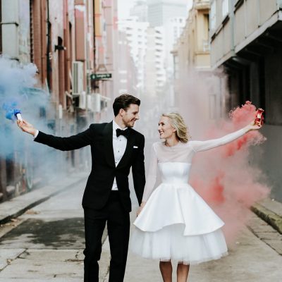 One-of-a-Kind Formal Urban Wedding