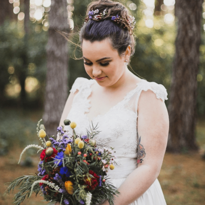 Whimsical Vintage Wedding in a Forest