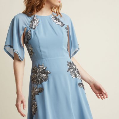retro-sequin-dress-with-cape-sleeves-blue