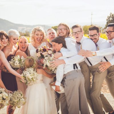 Edgy Vintage Vineyard Wedding