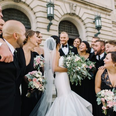 Romantic Floral-Filled Wedding at City Hall